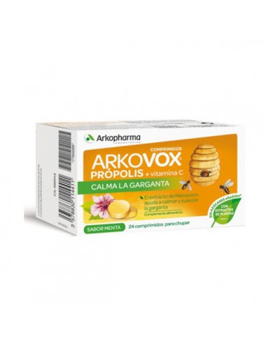 ARKOVOX PROPOLIS + VITAMINA C 20 COMPRIMIDOS SABOR MENTA