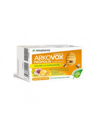 ARKOVOX PROPOLIS + VITAMINA C 20 COMPRIMIDOS MIEL Y LIMON