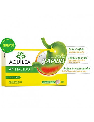 AQUILEA ANTIACIDO 24 COMPRIMIDOS SABOR MENTA