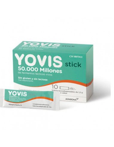 YOVIS STICK 10 SOBRES BUCODISPERSABLES