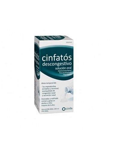 CINFATOS DESCONGESTIVO SOLUCION ORAL 1 FRASCO 200 ML (PET)