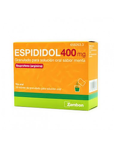 ESPIDIDOL 400 mg 20 SOBRES GRANULADO PARA SOLUCION ORAL (SABOR MENTA)