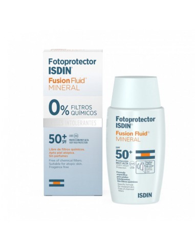 FOTOPROTECTOR ISDIN SPF-50+ FUSION FLUID MINERAL 50 ML