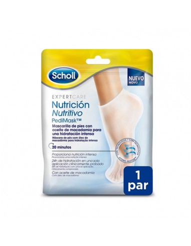 SCHOLL PEDIMASK MASCARILLA NUTRITIVA PIES 1 PAR