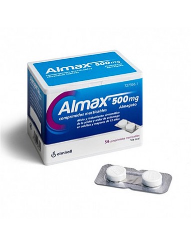 ALMAX 500 MG 54 COMPRIMIDOS MASTICABLES