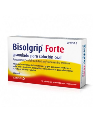 BISOLGRIP FORTE 10 SOBRES GRANULADO PARA SOLUCION ORAL