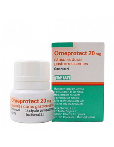 OMEPROTECT 20 MG 14 CAPSULAS GASTRORRESISTENTES (FRASCO)