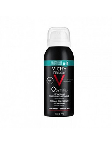 VICHY HOMME DESODORANTE TOLERANCIA OPTIMA 48 H COMPRIMIDO 1 ENVASE 100 ML AEROSOL