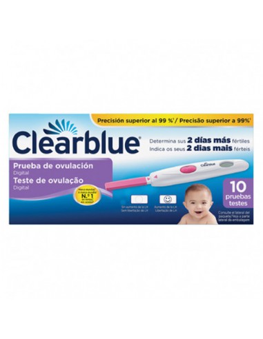 CLEARBLUE PRUEBA DE OVULACION DIGITAL 10 TIRAS