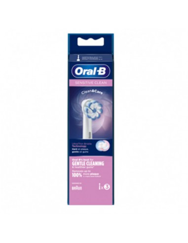 CEPILLO DENTAL ELECTRICO RECARGABLE ORAL-B SENSITIVE CLEAN RECAMBIO 3 UNIDADES