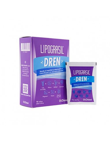 LIPOGRASIL DREN 14 SOBRES 8 g SABOR CITRICOS