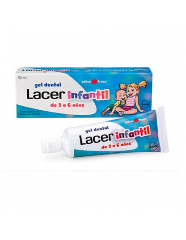 LACER INFANTIL GEL DENTAL 1 TUBO 75 ml SABOR FRESA