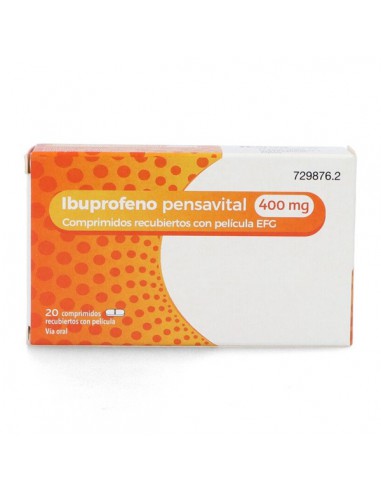 IBUPROFENO PENSAVITAL EFG 400 mg 20 COMPRIMIDOS RECUBIERTOS