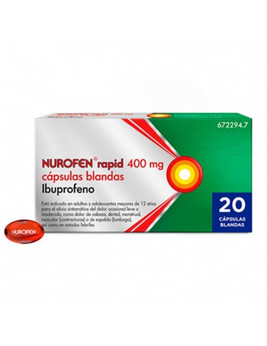 NUROFEN RAPID 400 MG 20 CAPSULAS BLANDAS