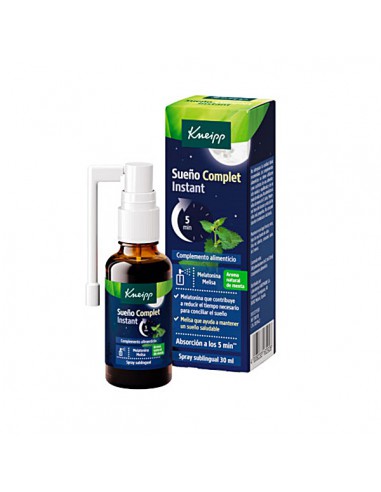 KNEIPP SUEÑO COMPLET INSTANT 1 SPRAY SUBLINGUAL 30 ml SABOR MENTA