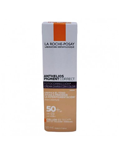 ANTHELIOS PIGMENT CORRECT SPF 50+ LA ROCHE POSAY 1 BOTE 50 ml TONO MEDIO