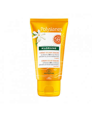 KLORANE POLYSIANES CREMA SOLAR SUBLIME SPF 50+ ROSTRO 1 ENVASE 50 ML