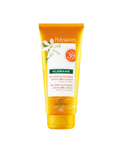 KLORANE POLYSIANES GEL CREMA SOLAR SUBLIME SPF 30 ROSTRO Y CUERPO 1 ENVASE 200 ML