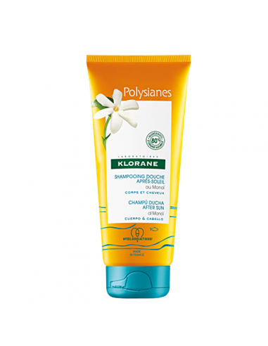 KLORANE POLYSIANES CHAMPU DUCHA AFTER SUN AL MONOI CUERPO Y CABELLO 1 ENVASE 200 ML