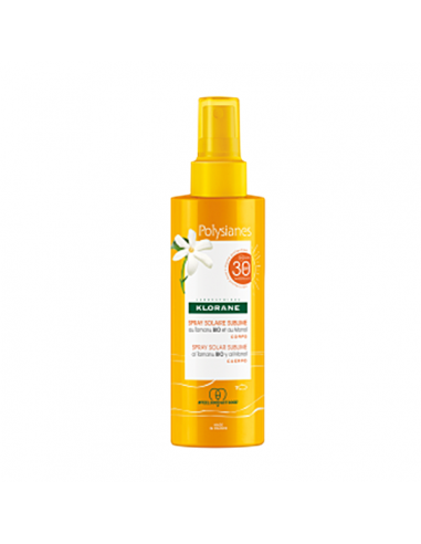 KLORANE POLYSIANES AL TAMANU BIO Y AL MONOÏ SPRAY SOLAR SUBLIME SPF 30 CUERPO 1 ENVASE 200 ML