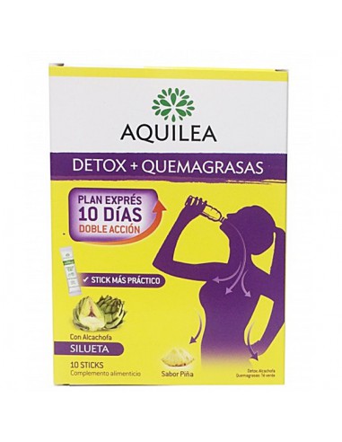 AQUILEA DETOX 10 STICKS 15 ml SABOR PIÑA