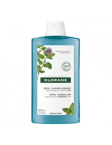 KLORANE CHAMPU A LA MENTA BIO 1 ENVASE 400 ML