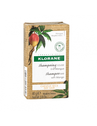 KLORANE CHAMPU SOLIDO AL MANGO 80 G