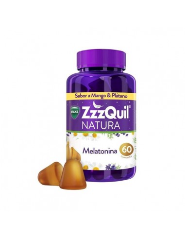 ZZZQUIL NATURA 60 GUMMIES SABOR MANGO & PLATANO