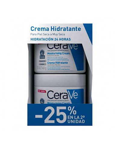 DUPLO TARRO CREMA HIDRATANTE CERAVE 340 G