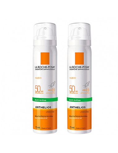 DUPLO ANTHELIOS BRUMA ANTI BRILLOS SPF 50+ 2 UNID 40 %