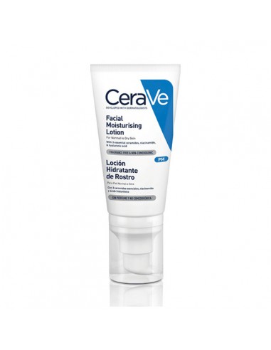 CERAVE LOCION HIDRATANTE DE ROSTRO PIEL NORMAL 1 ENVASE 52 ML