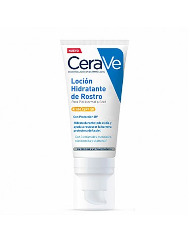 LOCION HIDRATANTE DE ROSTRO SPF 50 CERAVE 1 TUBO 52 ml