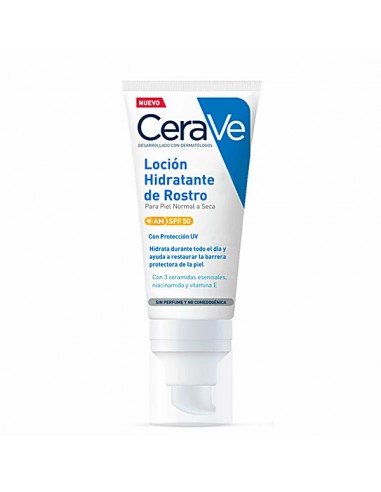 CERAVE LOCION HIDRATANTE DE ROSTRO SPF 50 1 TUBO 52 ml