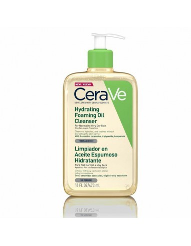 CERAVE LIMPIADOR ACEITE ESPUMOSO HIDRATANTE 1 ENVASE 473 ml