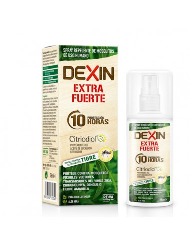 DEXIN EXTRA FUERTE SPRAY REPELENTE DE INSECTOS DE USO HUMANO 1 ENVASE 75 ml