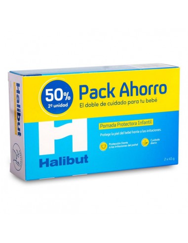 HALIBUT POMADA PROTECTORA INFANTIL 2 ENVASES 45 g