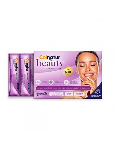 COLNATUR BEAUTY 30 SOBRES 3,7 G SABOR FRUTOS DEL BOSQUE + BEAUTY BAR REGALO PROMOCIONAL