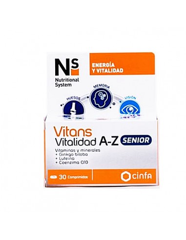 NS VITANS VITALIDAD A-Z SENIOR 30 COMPRIMIDOS