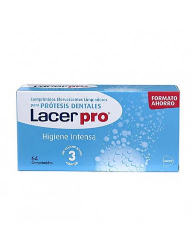 LACERPRO LIMPIEZA PROTESIS DENTAL 64 COMPRIMIDOS EFERVESCENTES