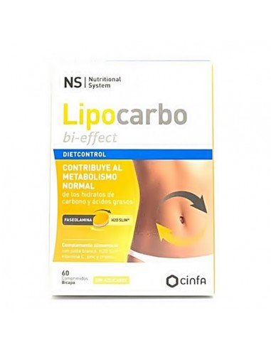 NS DIETCONTROL LIPOCARBO BI-EFFECT 60 COMPRIMIDOS BICAPA