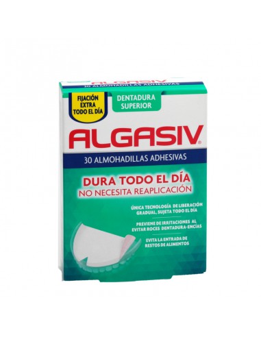 ALGASIV ALMOHADILLAS ADHESIVAS PROTESIS 30 UNIDADES SUPERIORES