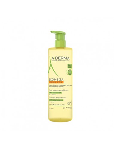 A-DERMA EXOMEGA CONTROL ACEITE LIMPIADOR EMOLIENTE ECO 1 ENVASE 750 ML