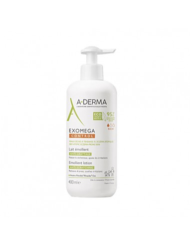 A-DERMA EXOMEGA CONTROL LECHE EMOLIENTE 1 ENVASE 400 ML