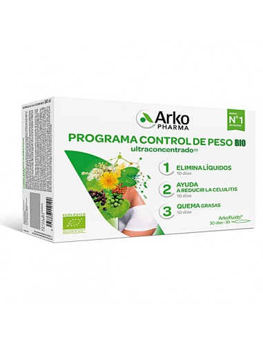 ARKOFLUIDO PROGRAMA CONTROL DE PESO BIO 30 AMPOLLAS 10 ML