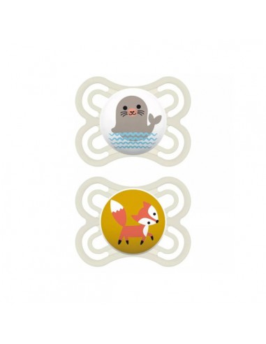 CHUPETE SILICONA MAM PERFECT 2 - 6 MESES MATT N PACK DOBLE