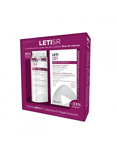 LETI SR SENSITIVE AND RED SKIN SERUM ANTIROJECES + AGUA MICELAR