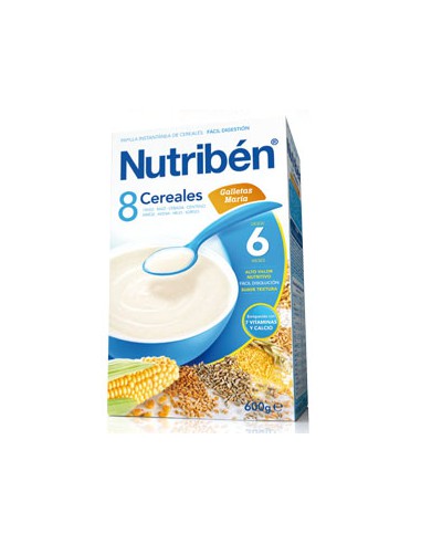 NUTRIBEN PAPILLA 8 CEREALES GALLETAS...