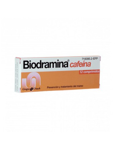 BIODRAMINA CAFEINA 12 COMPRIMIDOS...