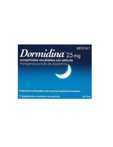 DORMIDINA 25 mg 14 COMPRIMIDOS...