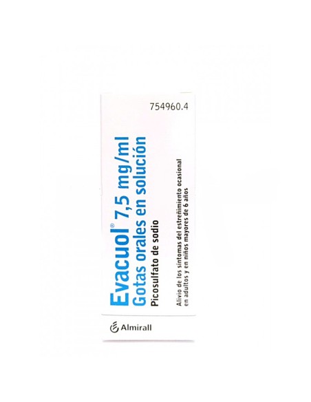 EVACUOL 7,5 mg/ml GOTAS ORALES EN SOLUCION 1 FRASCO 30 ml